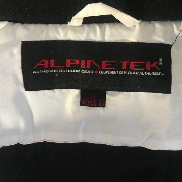 *HOST PICK* Alpinetek Jacket White Sz M 10/12 Autentic Terrain Gear Winter Coat - Picture 12 of 15